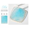 1pc Round/Square Painted Gel Polish Palette Natural Resin Onyx Display Board Holder Practice Nail Art DIY Tools