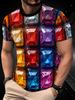Fashion T-Shirts for Men 3D Print Men's T-Shirts Street Designer Short Sleeved Loose Oversized Tops Tees Daily Casual Sportswear