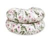 Pregnancy pillow type C removable cover pillow for pregnant women, for breastfeeding - pink peonies