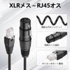 CERRXIAN 2-Piece 3-Pin XLR to RJ45 Cable, XLR Female to RJ45 Male Converter Cable, 30cm, for DMX Cables, Speakers, Amplifiers, KTV Equipment, and Stag
