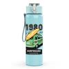 1PC 1980 Retro Camper Van Vintage Print 750ml Color Plastic Sports Water Bottle Leakproof Flip Straw Lid Suitable for Sports Office Home Use