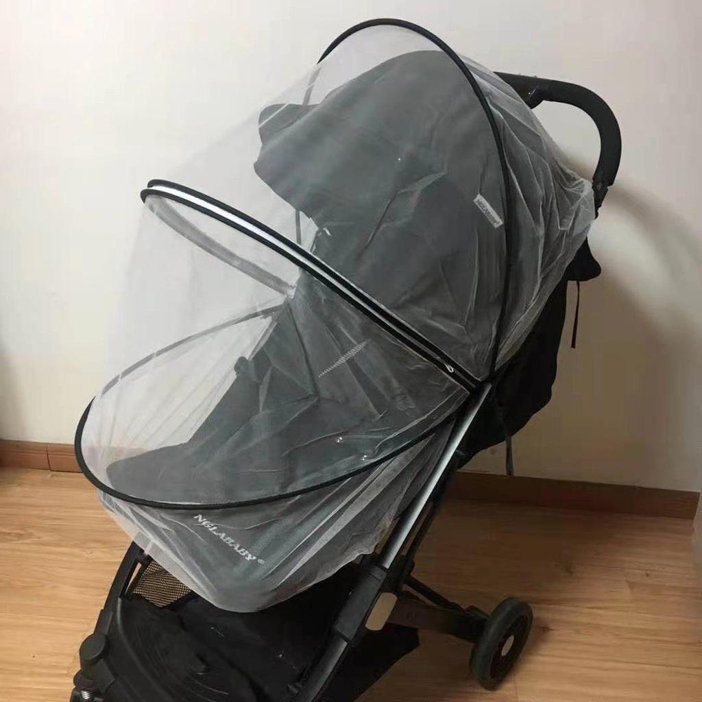Baby Stroller Frame with Zipper & Embroidery Mosquito Net, Foldable & No Installation Needed.