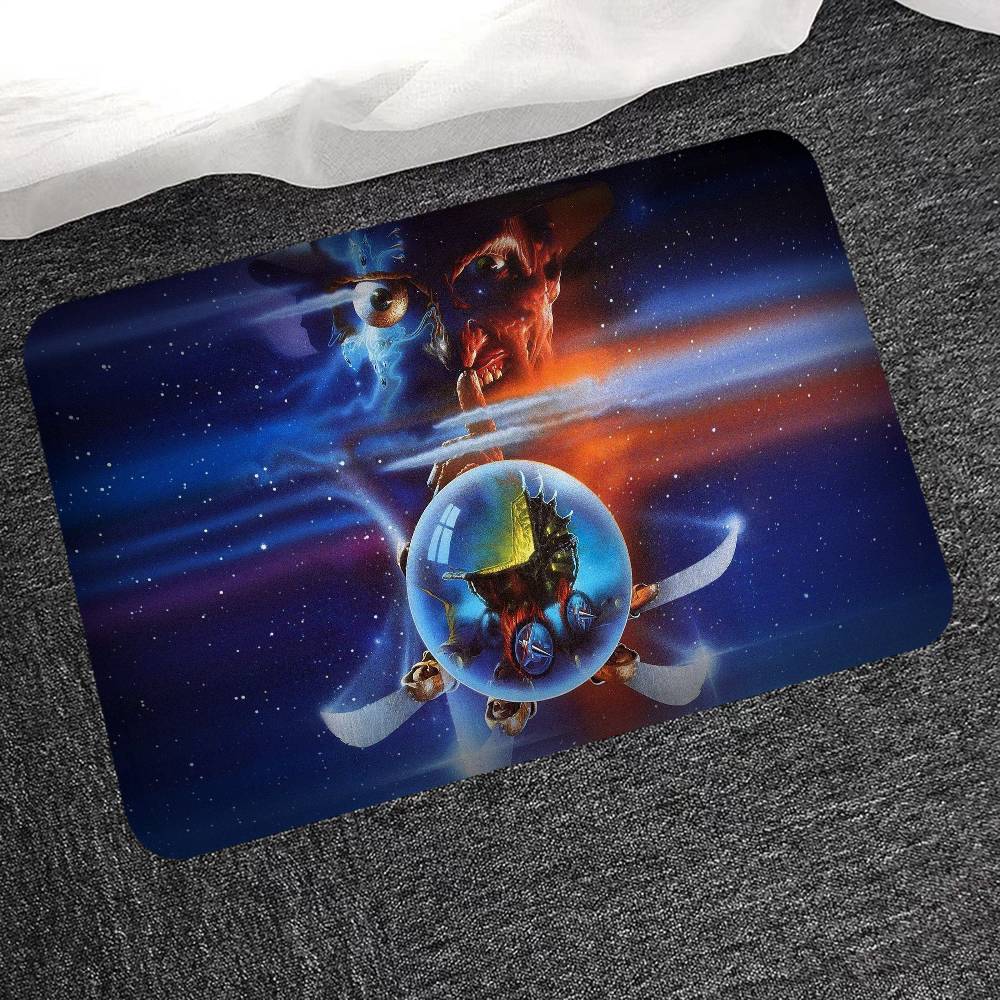 Horror Movie Nightmare On Elm Street Floor Mat INS Style Soft Bedroom Floor House Laundry Room Mat Anti-skid Household Carpets