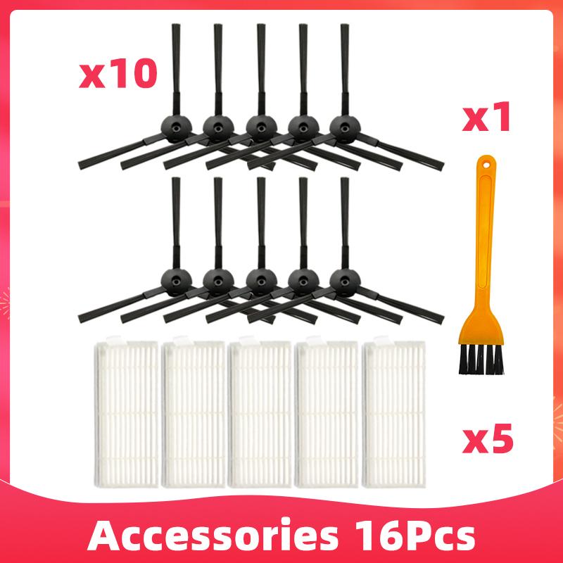 Compatible For iLife V55 Pro / Gutrend Joy 90 Pet / Kitfort KT-518 Robot Vacuums Filter Side Brush Mop Cloths Rag Accessory Part