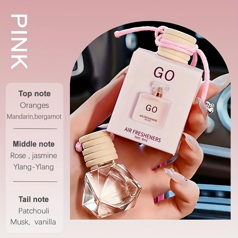 Car Perfume Lasting Fragrance Hanging Rope Car Fragrance Accessories Fresh Air 1PCS розовый