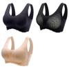3stk Latex BH Sømløse BH For Kvinner Undertøy BH Push Up Bralette Med Pad Vest Topp BH