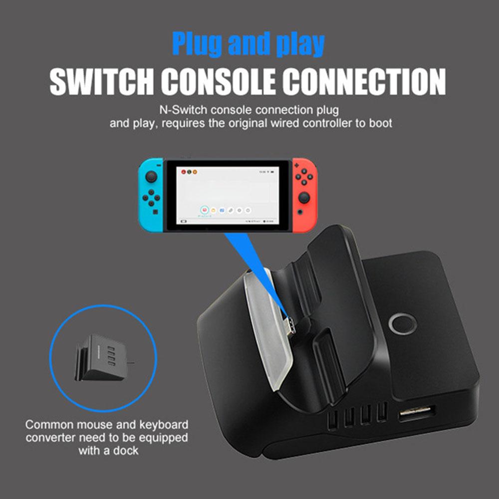 TOPWOLF For Nintendo Switch/Switch OLED Game Console Charging Base TV Screen Projection Video Converter