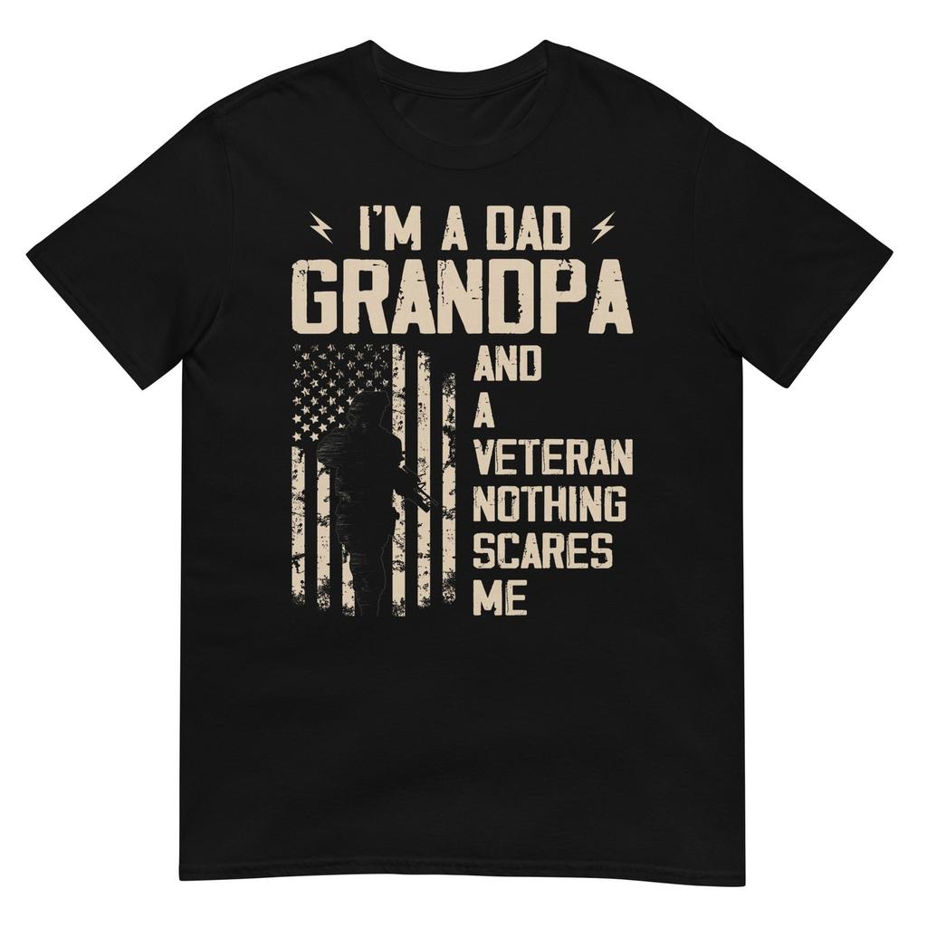 Im A Dad Grandpa And Veteran Fathers Day Papa Grandpa TShirt