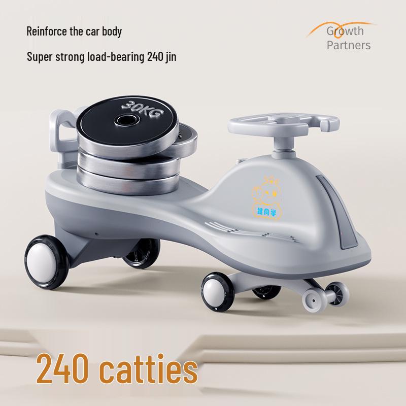 Children's Anti-Rollover Twist Car Scooter, Ages 1-18