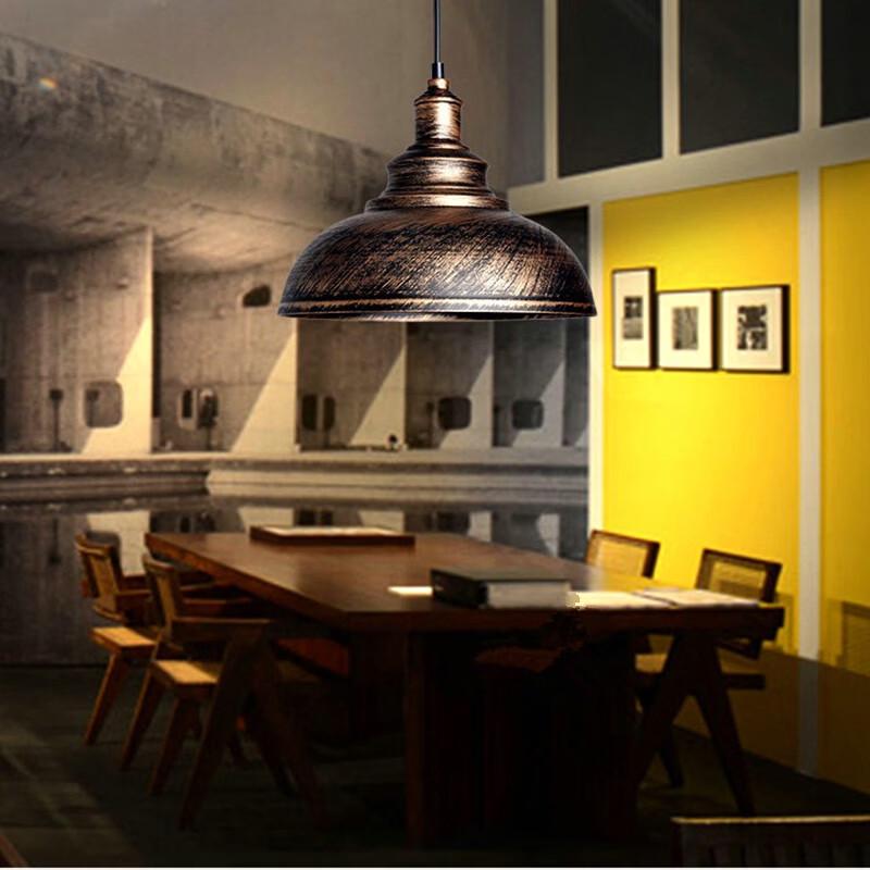 Oeny Przemysłowa Retro Lampa Wisząca z Wisiorkiem w Kształcie Pokrywki Garnka