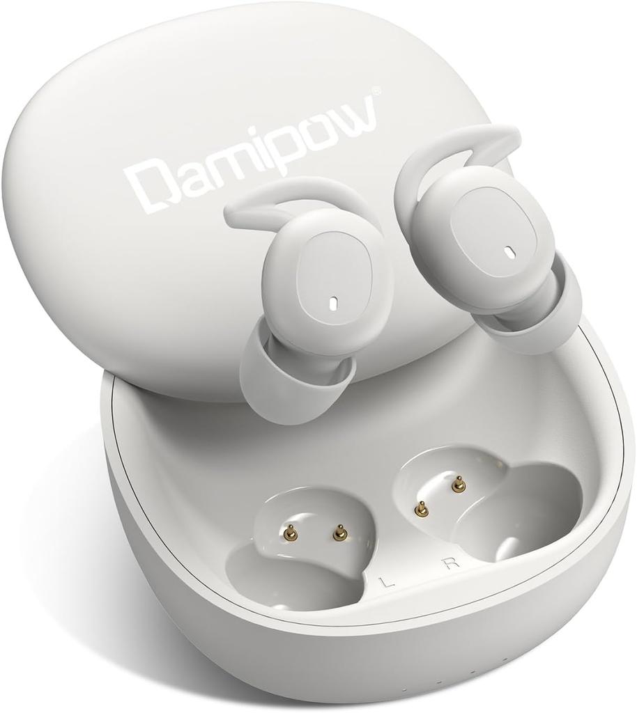 Damipow Sleep Bluetooth Sleep Earbuds for Day and Night Use Improved High Sound Suitable for Side Automatic Call Volume Separate Compatible with and