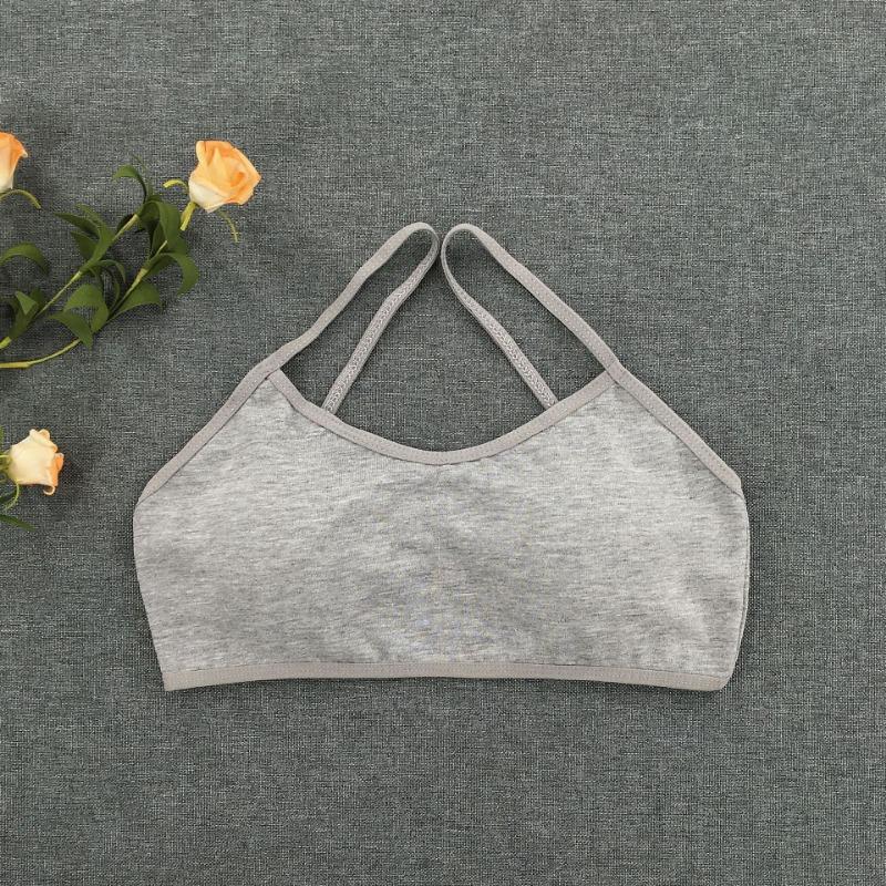 New Girls Summer Camisole Tank Top Student Wireless Bra Teen Bralette