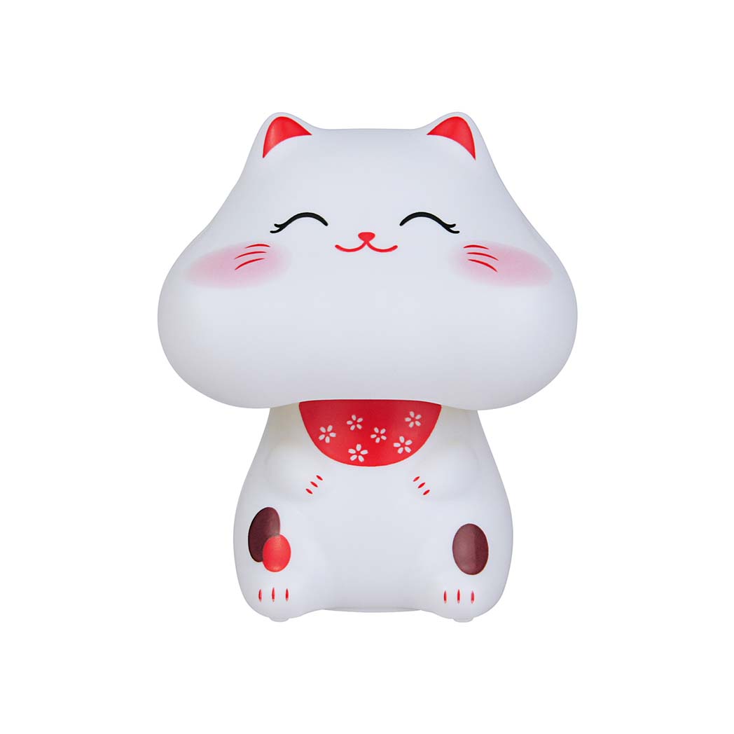 Ornements Mignons de Chat 6cm Modèle de Chat à Tête Basculante à Énergie Lumineuse Convient pour la Décoration de Voiture, de Bureau, de Chambre à Coucher, de Salon Cadeaux d'Anniversaire et de Noël pour Enfants (as the picture,6cm)