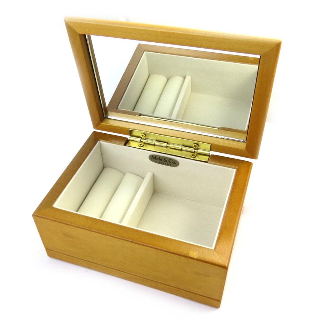 Les Trésors De Lily [L3194] – Braune Holz-Schmuckschatulle „Erica“ – 12 x 7 x 9 cm