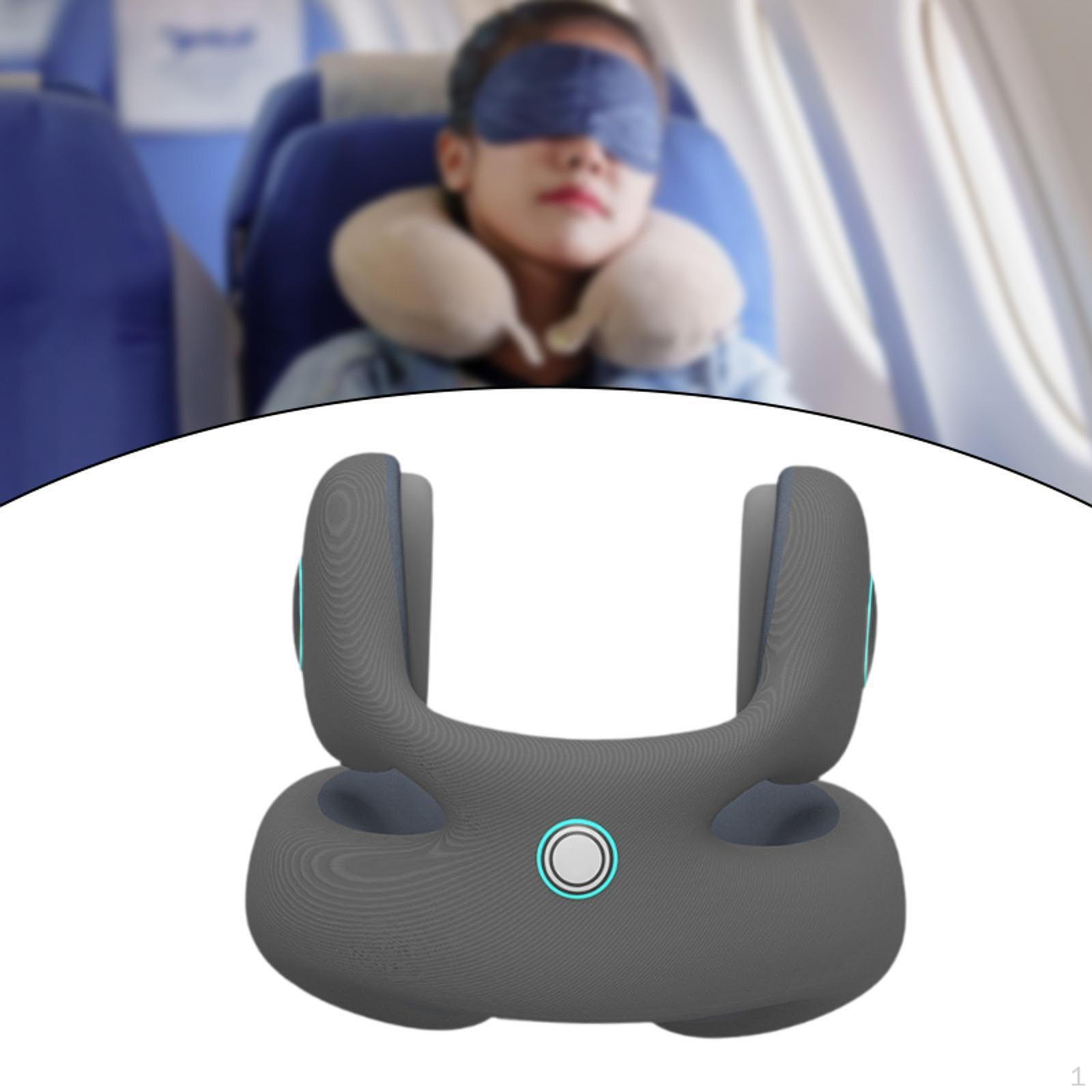 

Подушка для путешествий с компактной эргономичной поддержкой для шеи и шумоподавлением. M серый