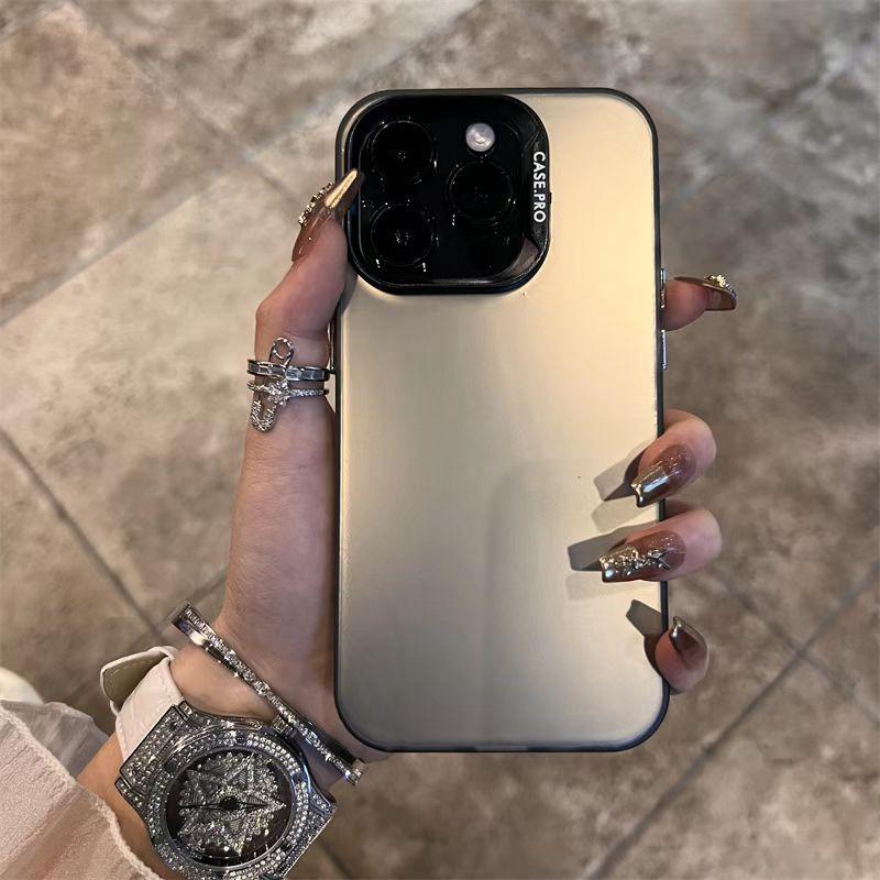 Luxusní matné pouzdro na telefon pro iPhone 11 12 13 14 15 Pro Max Plus X Xs Max XR nárazuvzdorný kryt pouzdra na nárazník