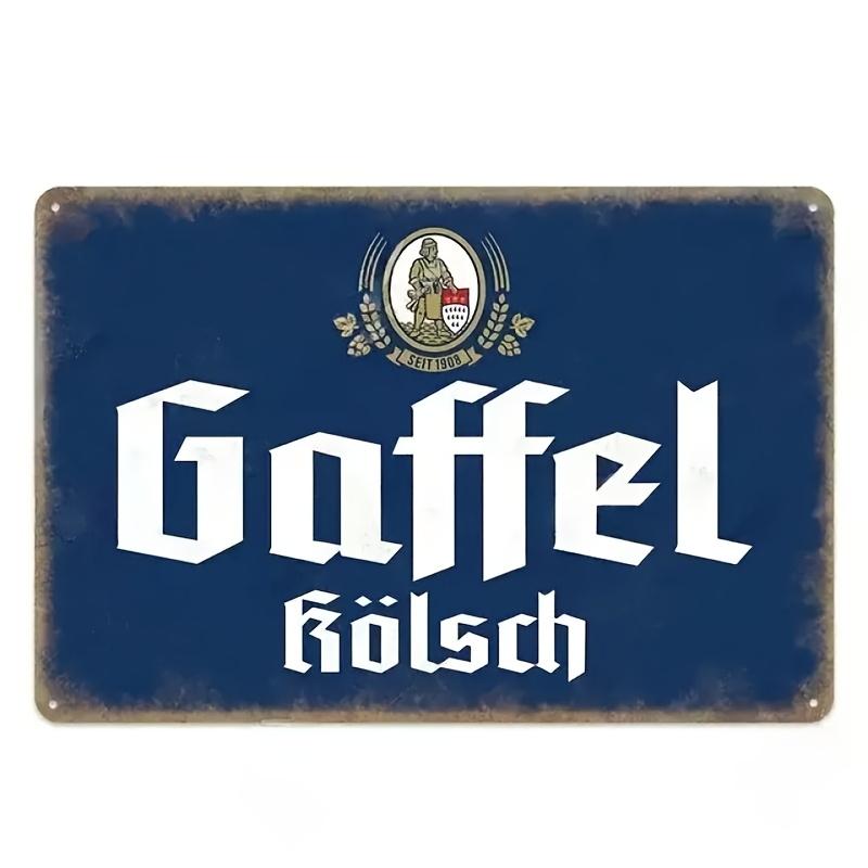 

Gaffel Kolsch Vintage German Sign Rustic Iron Wall Hanging Decor No Electricity Needed Perfect for Bedroom or Game Room Wal aluminum 20x30cm