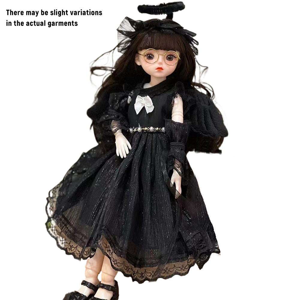 30cm BJD Doll Eclectic High End Design Princess Dress Up Set With Long Hair High Heel Beautiful 3D Eyes Beautiful Accessories