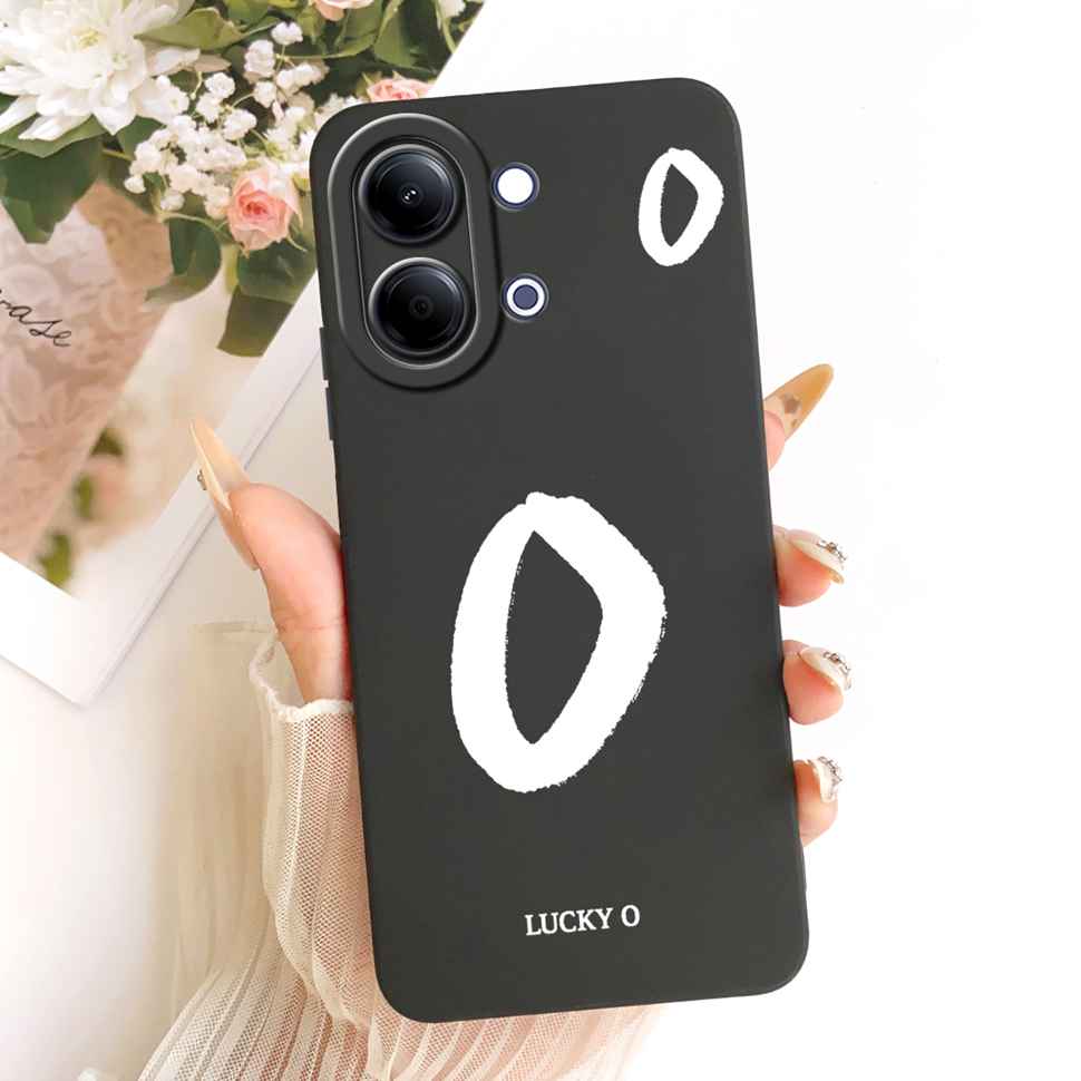 For vivo Y05 4G Case Fashion Simple Letters A-Z Silicone Back Cover For Vivo Y11D VIVO Y05 4G Bumper Phone Cases Shockproof