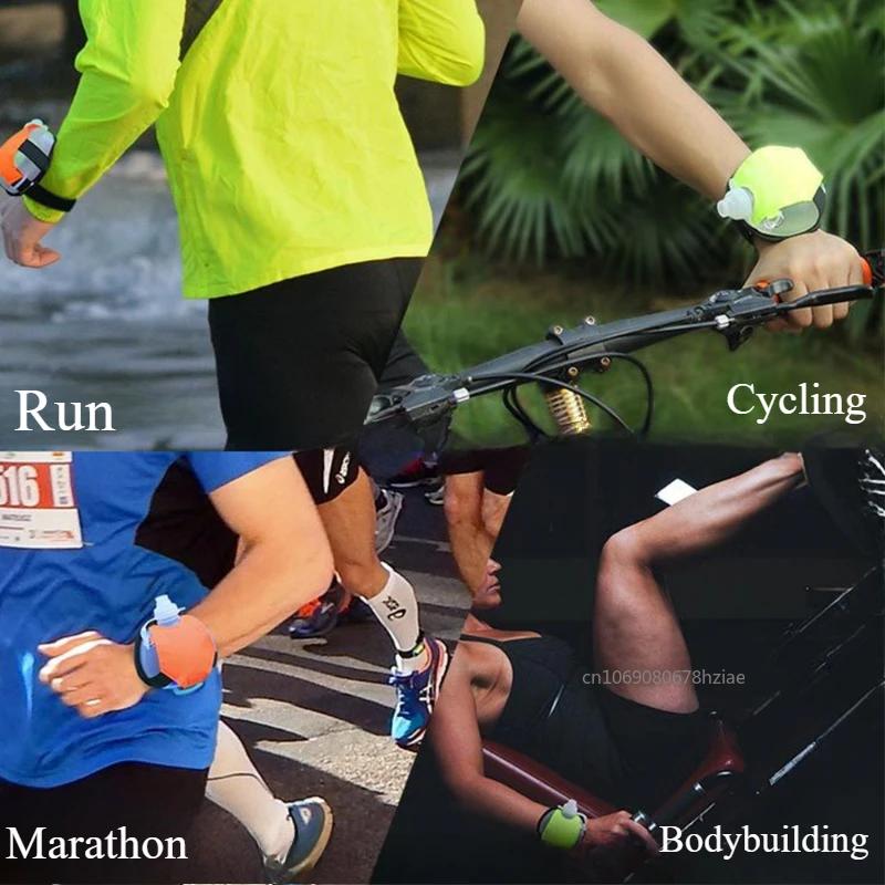 Mini Running Wrist Water Bottle Flask Holder Drink Cup Wrist Storage Bag for Marathon Riding Fitness Climbing Sport Bag 200ml