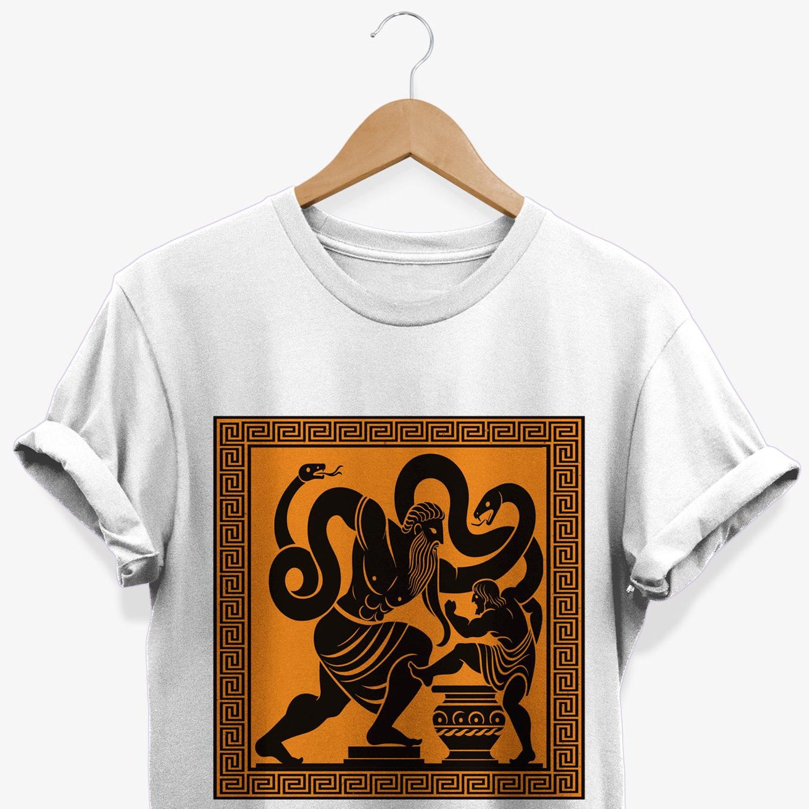 The Gigantomachy T-Shirt, Giants vs Gods Battle Graphic Tee, Greek Mythology Gifts M