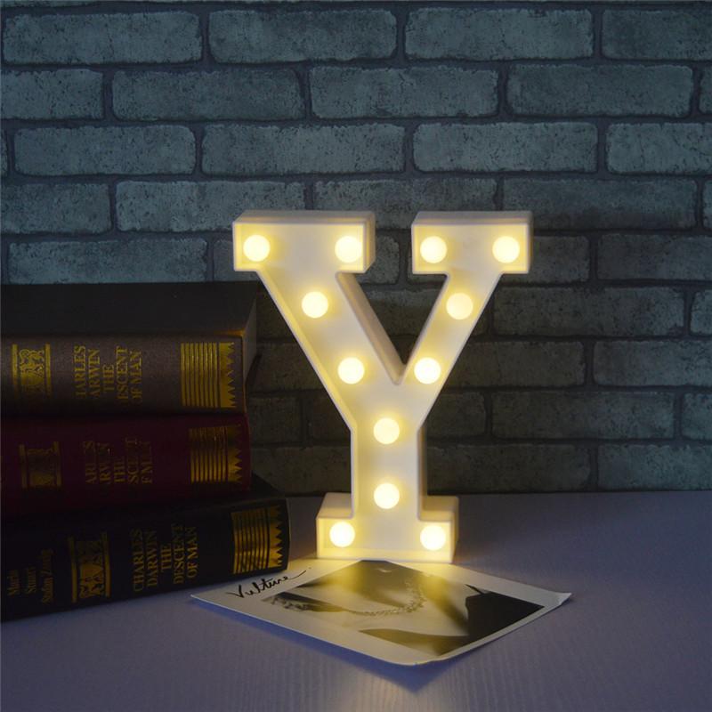 LED Marquee Letter Character Lights A - Z Alphabet Light Up Sign Decor