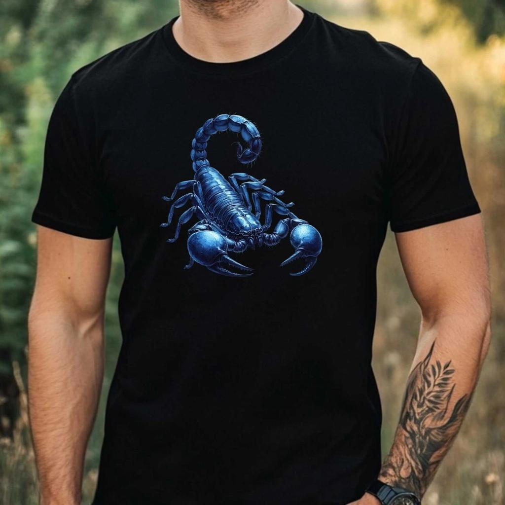 T-Shirt Herren Skorpion Motiv Baumwolle Größe XS bis 5XL