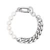 Dextera Chain Detail Brass Plated Bracelet Women Bracelet Silver 5692743