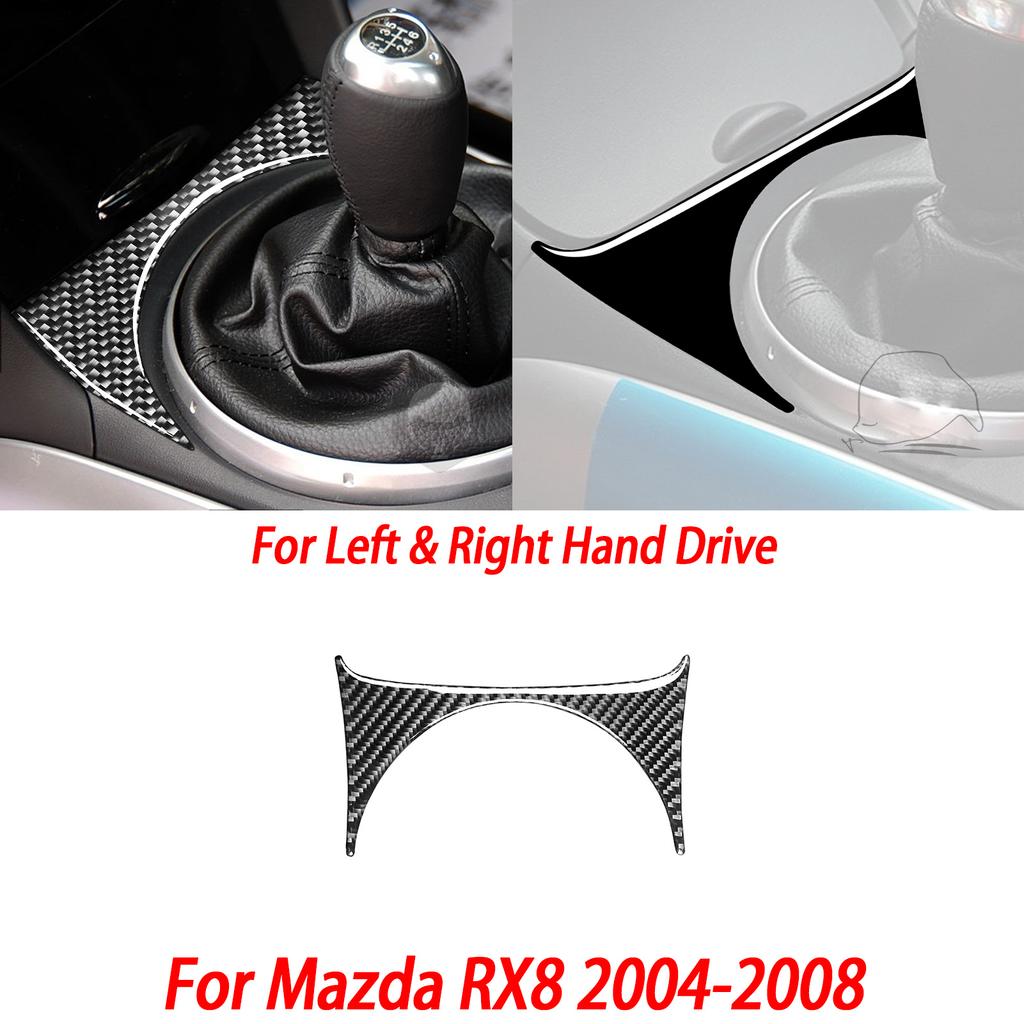 Gloss Black Plastic Car Interior Accessories Sticker AC Radio Door Handle Gear Shift Panel For Mazda RX8 2004-2008 SE3P JM1FE