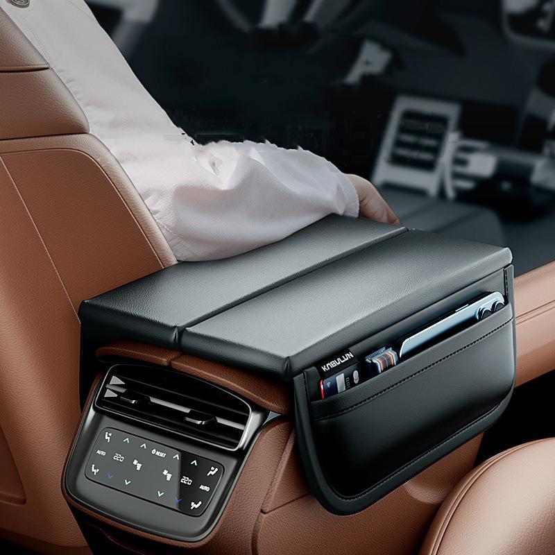 Skórzana nakładka na podłokietnik samochodowy Mata na podłokietnik samochodowy Akcesoria samochodowe Do Porsche Cayenne Panamera Macan 911 718 Taycan Boxster Cayman 918