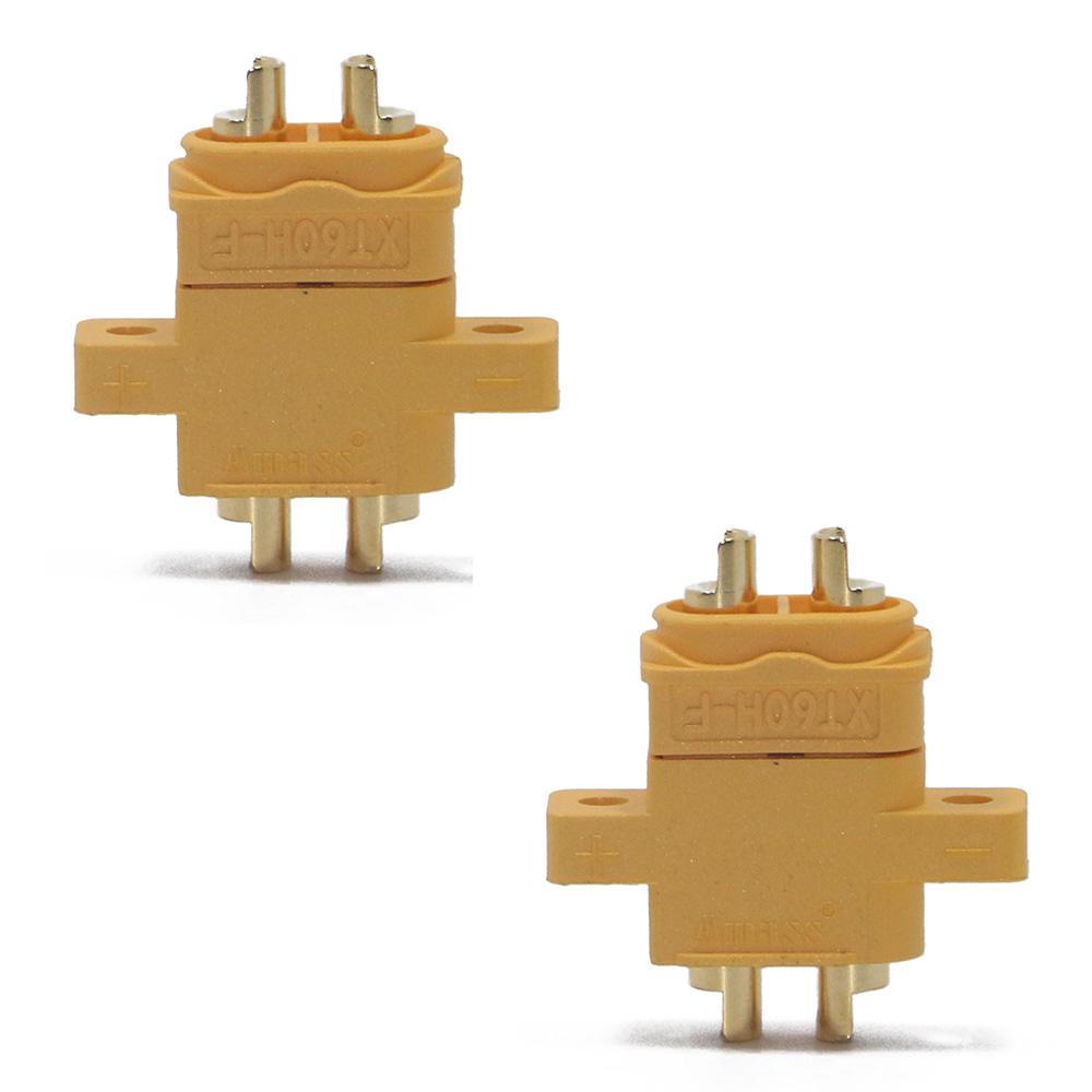 AMASS XT60E-M Mountable XT60 Male Plug Connector 4.23g For Racing Models Fixed Board DIY Spare Part