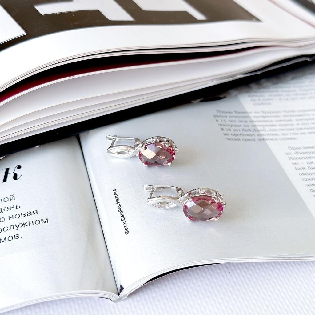 Silberohrringe mit Sultanit Sultanit 3,838ct (2163930)