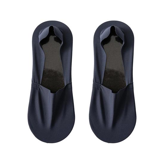 1 Pair Men Low Cut Socks Non-slip Breathable Sweat-Absorbent Shallow Mouth Cotton Socks Summer Stretchy Solid Color No Show Socks