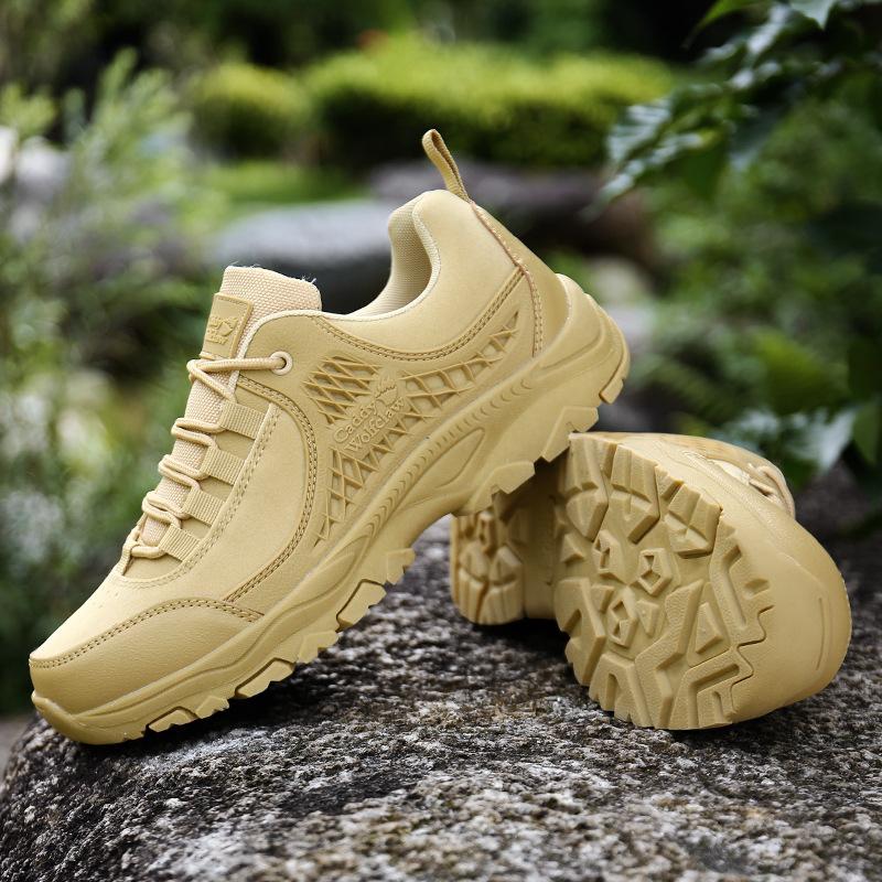 Spring and Autumn Hiking Shoes Men's Shoes Hiking Shoes Platform Sneakers Travel Shoes Men's Leather