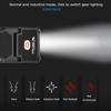 1-10pcs LED Sensor Headlamp USB Rechargeable Hat Clip Cap Light Torch Camping Headlamp Work Light For Hiking Fishing Headlight