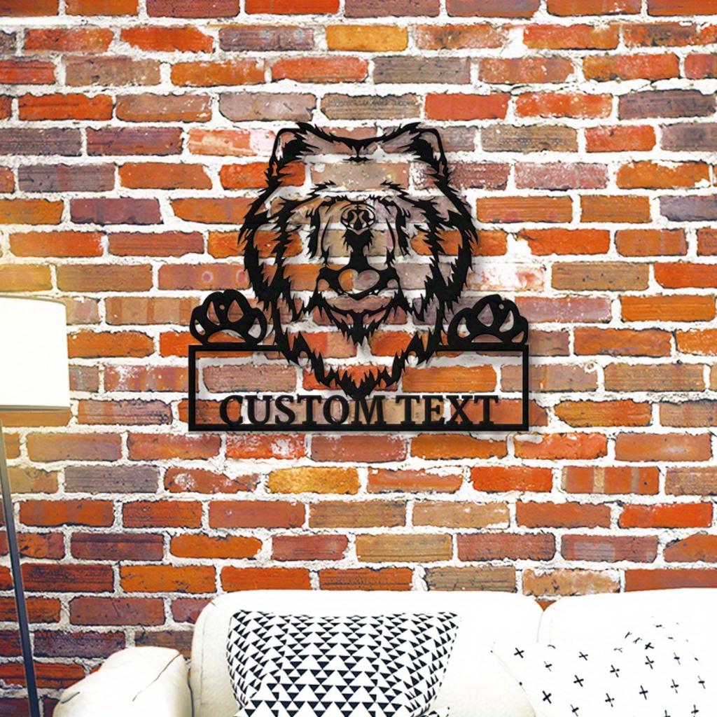 Custom Chow Chow Dog Metal Wall Art, Durable Craft Sign for Home Decor