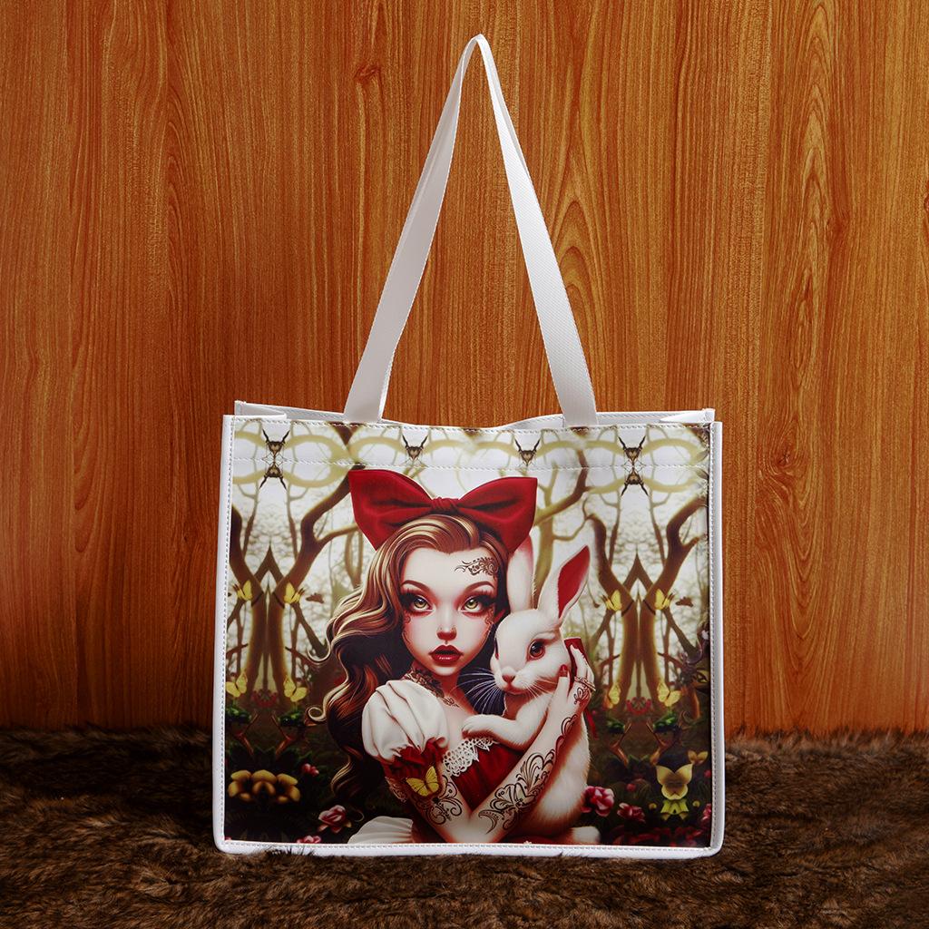 Skull Gothic Underarm Bag, PU Leather, Retro, Printed, Large Capacity, Casual, Commuter, Shoulder Bag, Women's Bag, Stocking Stuffers