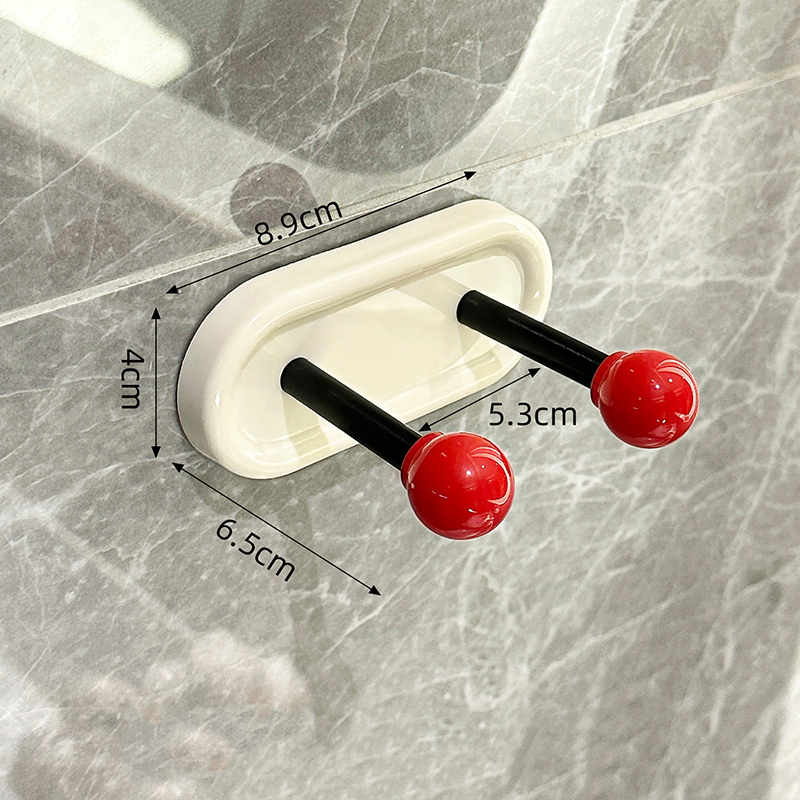 Adhesive Wall Hook Dopamine Adhesive Hooks Durable Simple Stable Wall Hook Bathroom Storage Accessories Room Door Coat Hooks