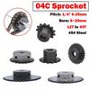 1PCS #25 Chain Drive Sprocket Wheel 12T To 40T Bore 6mm To 20mm Pitch 1/4" 6.35mm For 04C Chain Sprocket Wheel