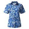 Women's Casual Floral Print Short Sleeve Button Down Shirt Lightweight Relaxed Fit Blouse with Collar Suitable for Everyday Wear