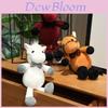 Adorabile Peluche Cavallo a Cinque Fiori in Stile Cartone Animato Morbido Cuscino Animale di Peluche Per Bambini