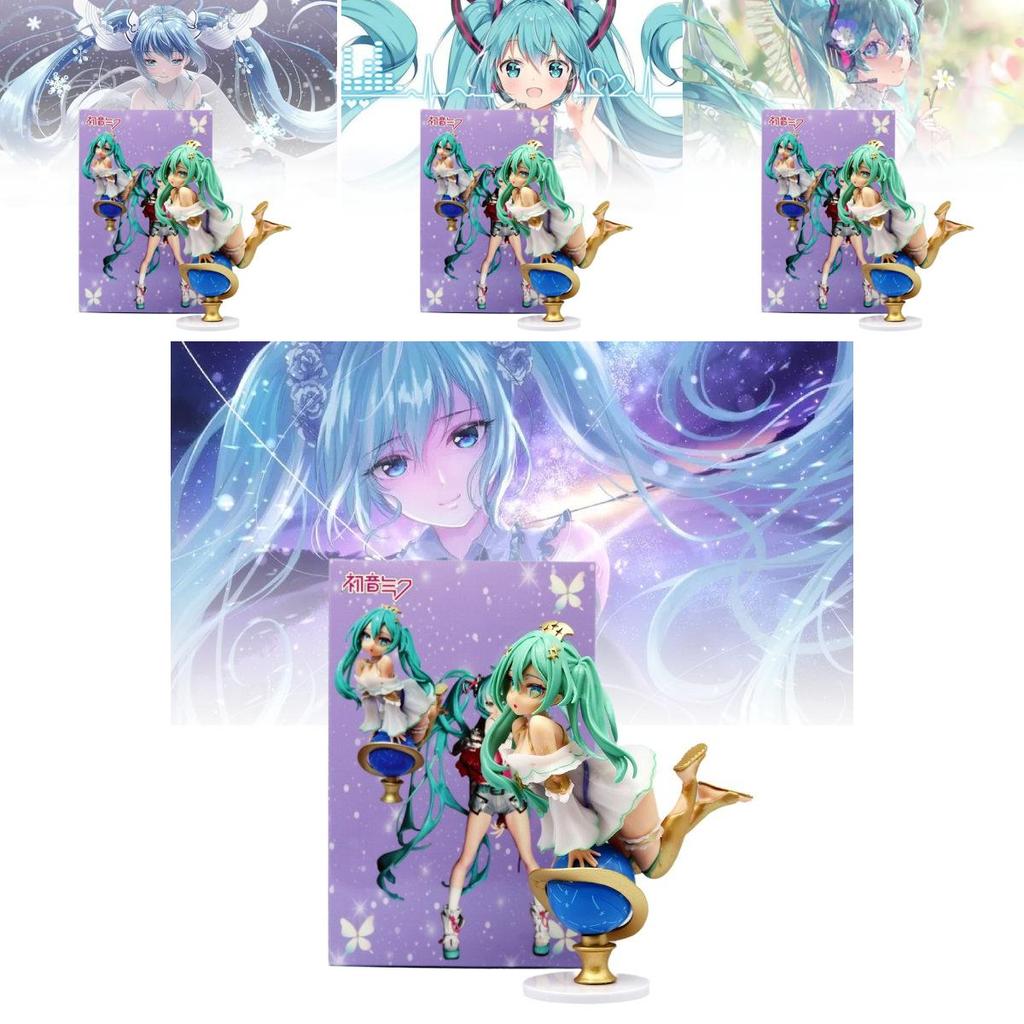 Stunning Hatsune Miku Figurine With Globe Design Perfect For Collectors And Fans