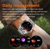 SACOSDING 800mAh Akku mit großer Kapazität Smartwatch Herren Outdoor Kompass Taschenlampe IP68 Sport Fitness Sprachanrufe Herren Smartwatch