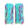 Weiche und flauschige Beinwärmer mit elastischen Öffnungen Pelz-Stiefelmanschetten Cosplay-Accessoires
