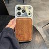 Large Window Mirror with Snakeskin Texture Fits iPhone 17 Pro Max Case iPhone 16 Bulge 15 Light Luxury 14 Women