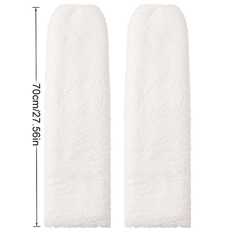 1Pc Sock Covers Warm Plush Comfortable High-top Soft Coral Fleece Thicken Knee Pad
