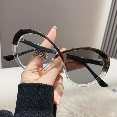 Fashion Retro Anti-blue Light Photochromic Glasses Oval Frame Sunglasses Luxury Vintage Computer Men Women Outdoor Eyeglasses