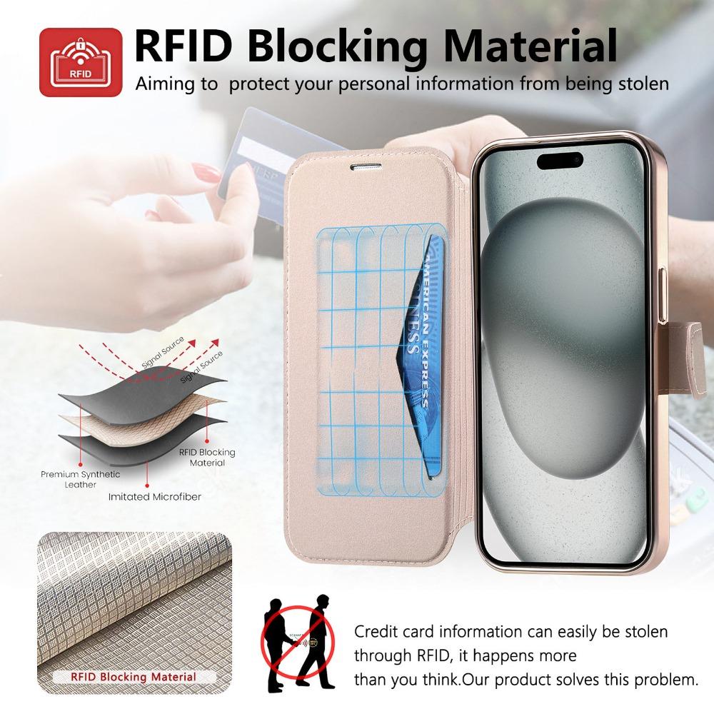 For iPhone 17 Pro Max 5G Luxury Case RFID Leather 360 Protect LENS Detachable 2IN1 Wallet Funda iPhone 17 Pro iPhone17 Air Cover