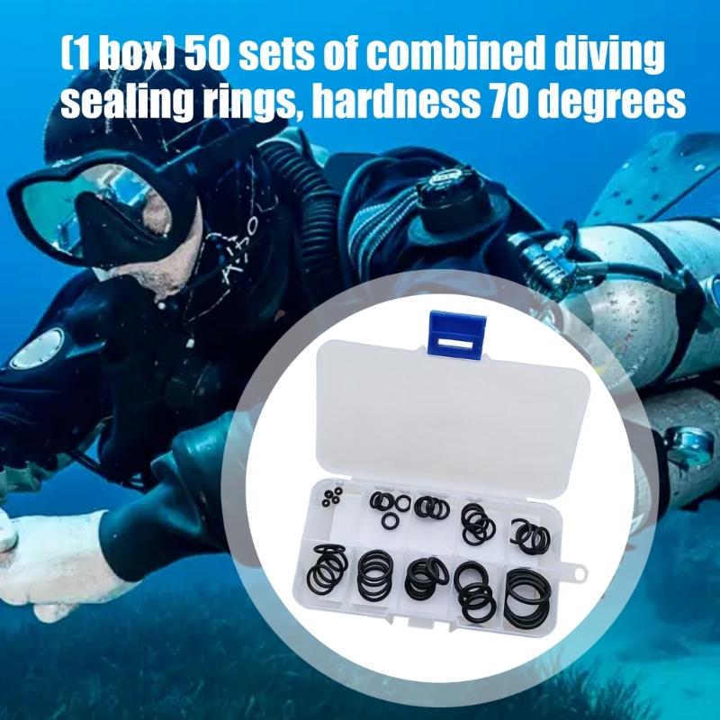 Assorted Scubas Sealing Rings Hardness Waterproof Gaskets for Diving Gear Accessories and Pool Equipment