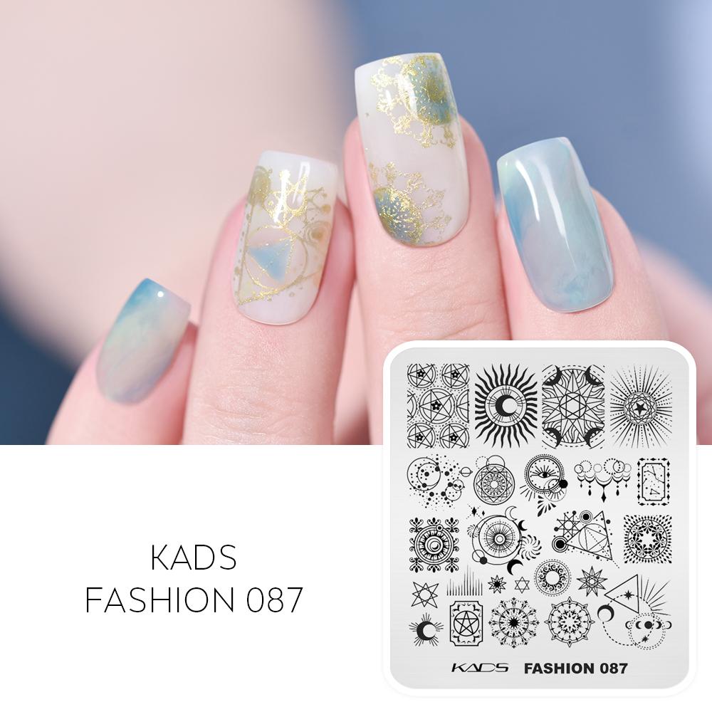 kads Nail Stamp Plates Nature Flower Animal Images Stamping Templates Nail Printing Stencil Tools for Nail Art Design